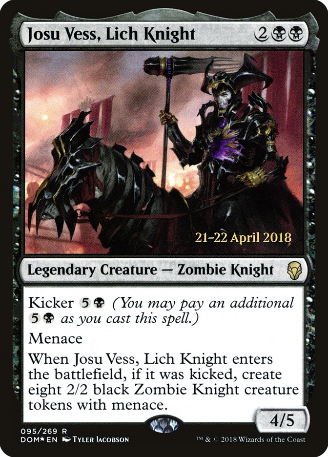 Josu Vess, Lich Knight (Prerelease) (Dominaria) - (Foil): Dominaria Promos