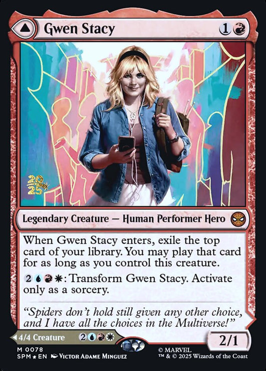 Gwen Stacy // Ghost-Spider (Prerelease) (Marvel's Spider-Man) - (Foil): Marvel's Spider-Man Promos