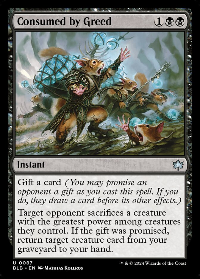 Consumed by Greed - (Foil): Bloomburrow