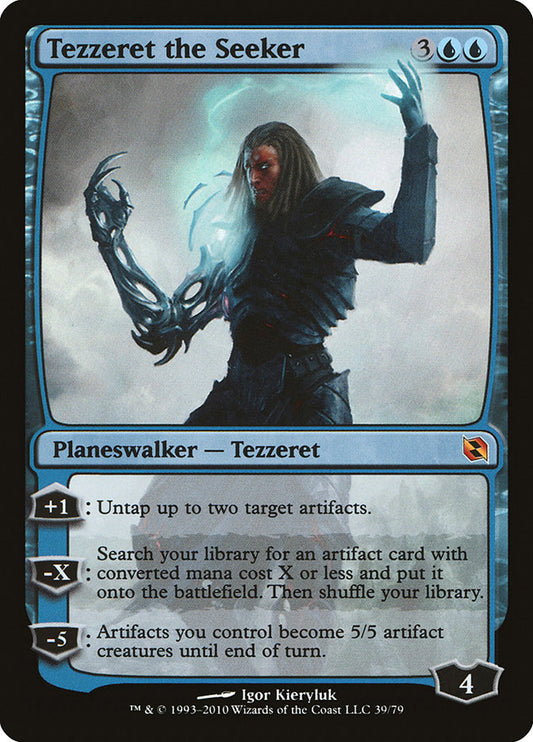 Tezzeret the Seeker - (Foil): Duel Decks: Elspeth vs. Tezzeret