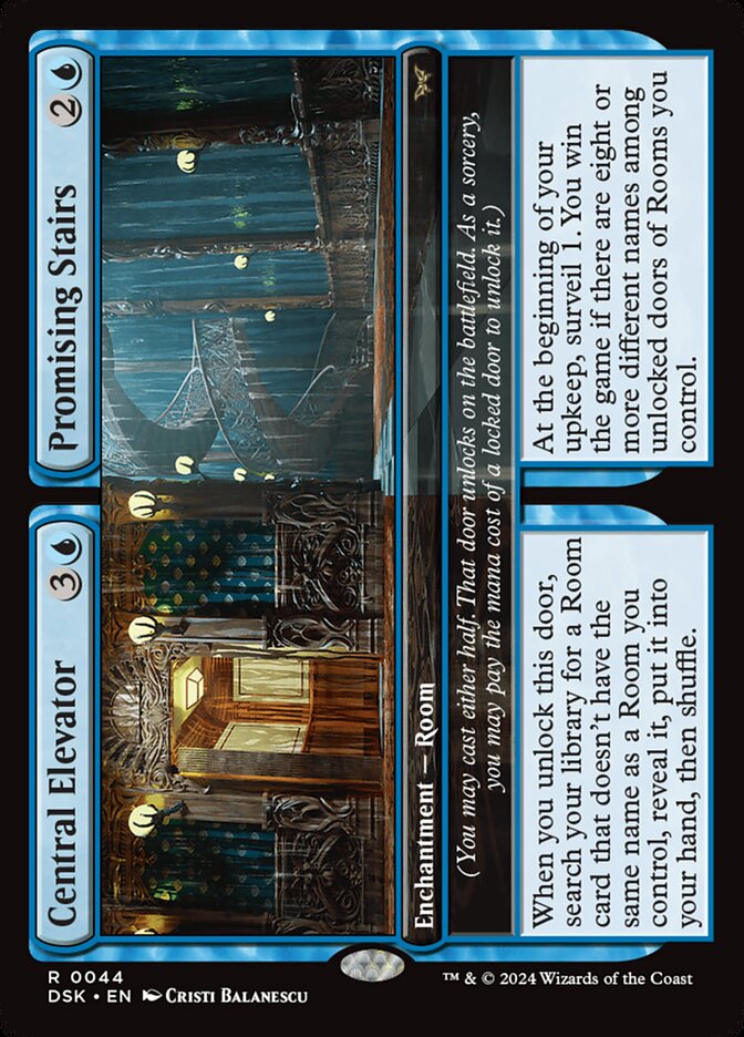 Central Elevator // Promising Stairs - (Foil): Duskmourn: House of Horror