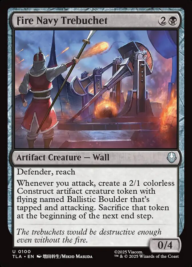 Fire Navy Trebuchet - (Foil): Avatar: The Last Airbender