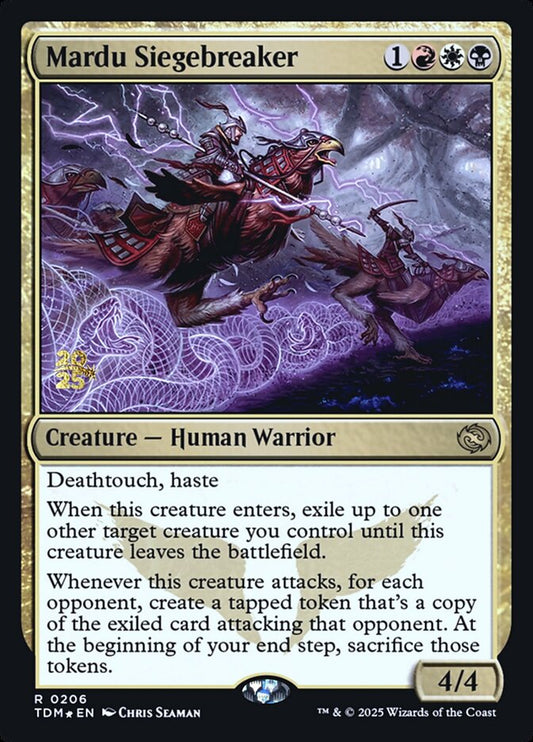 Mardu Siegebreaker (Prerelease) (Tarkir: Dragonstorm) - (Foil): Tarkir: Dragonstorm Promos