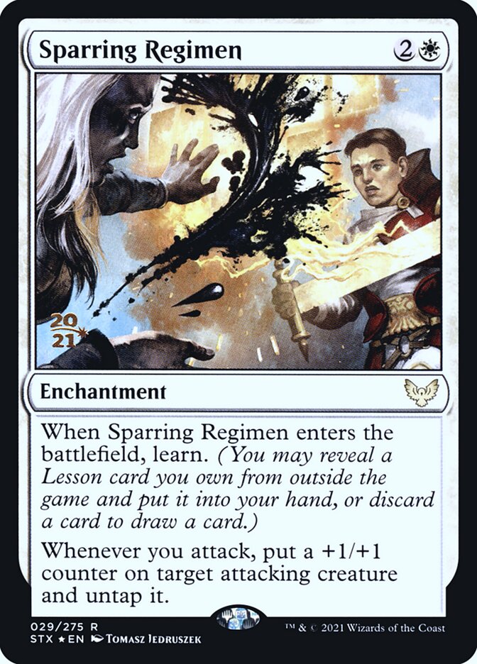 Sparring Regimen - (Foil): Strixhaven: School of Mages Promos
