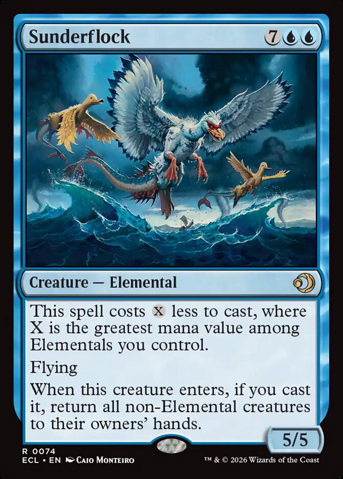 Sunderflock - (Foil): Lorwyn Eclipsed