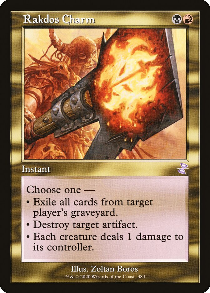 Rakdos Charm (Retro Frame) - (Foil): Time Spiral Remastered