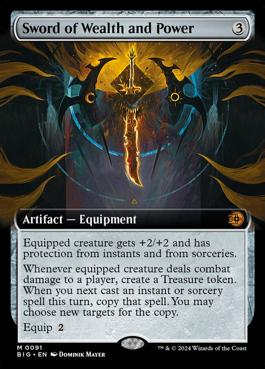 Sword of Wealth and Power (#091) (Extended Art) - (Foil): The Big Score
