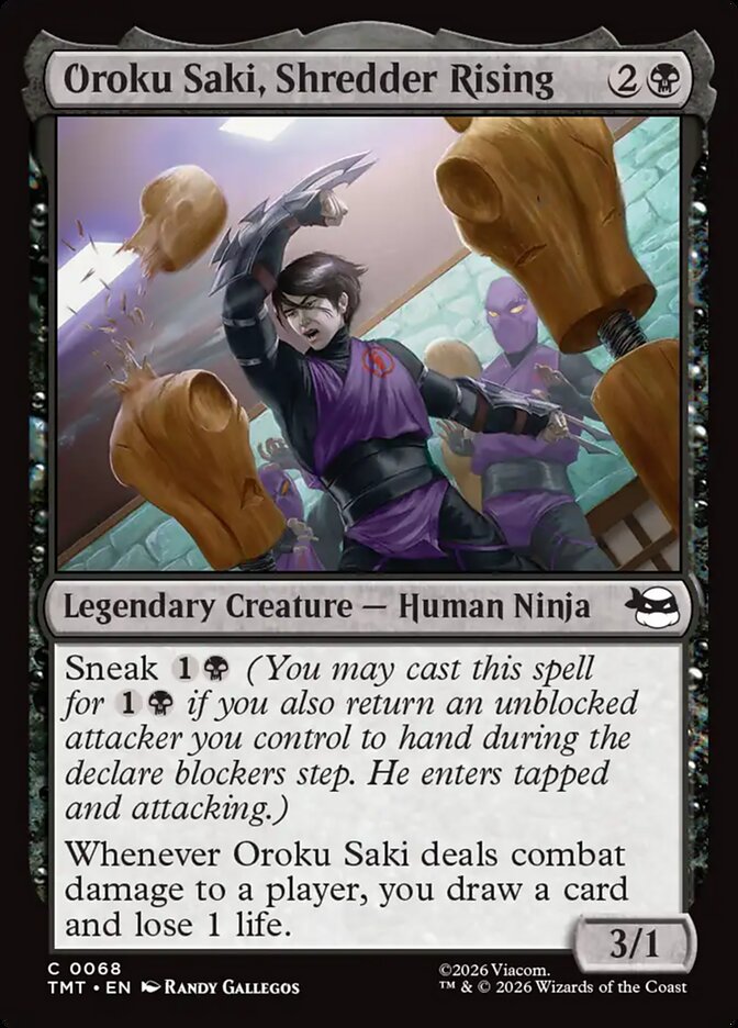 Oroku Saki, Shredder Rising - (Foil): Teenage Mutant Ninja Turtles