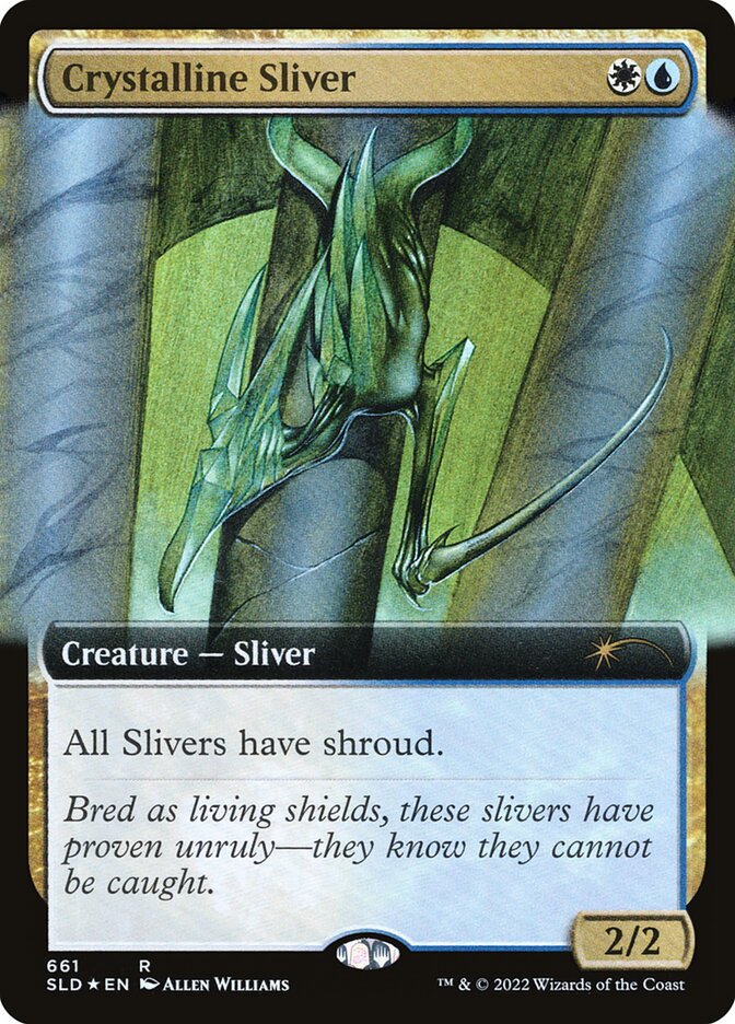 Crystalline Sliver (Secret Lair) (Extended Art) - (Foil): Secret Lair Drop