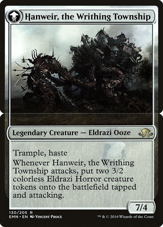 Hanweir, the Writhing Township - (Foil): Eldritch Moon Promos
