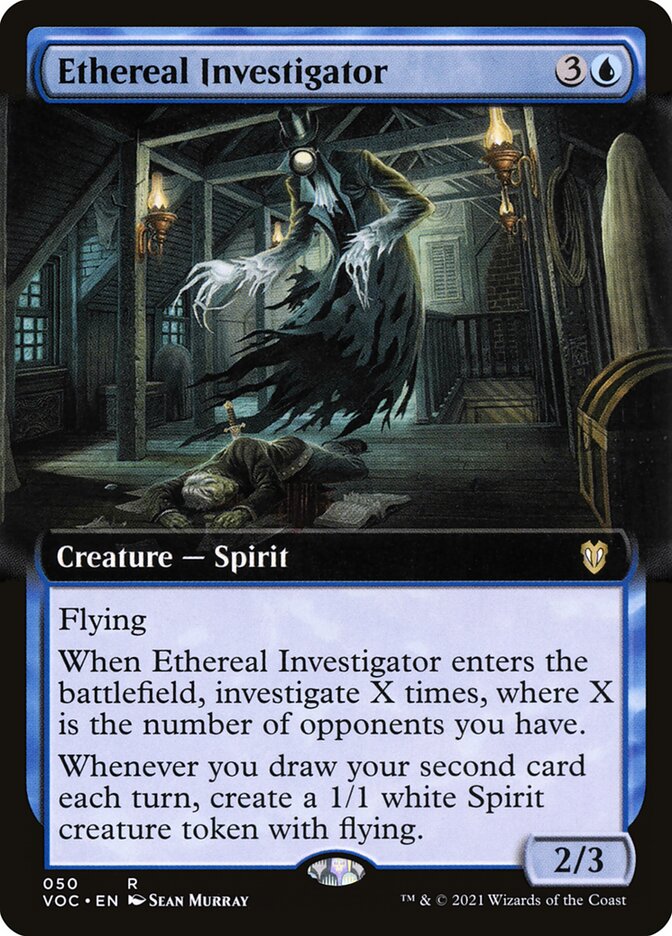 Ethereal Investigator (Extended Art): Crimson Vow Commander