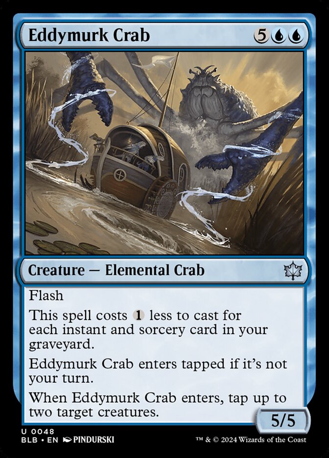 Eddymurk Crab - (Foil): Bloomburrow