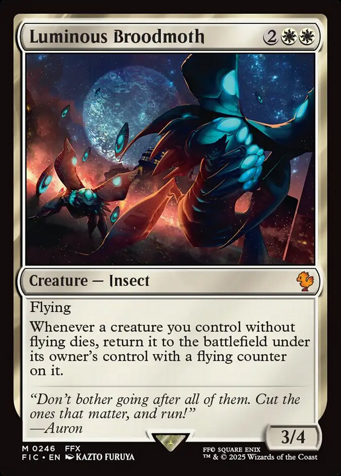 Luminous Broodmoth: Final Fantasy Commander