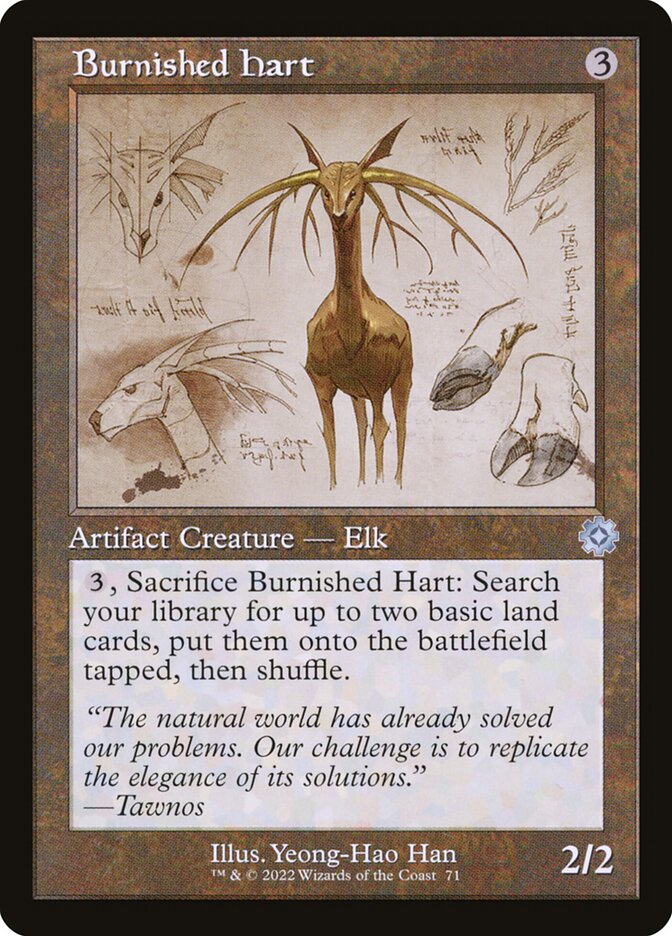 Burnished Hart (#071) (Retro Frame): The Brothers' War Retro Artifacts