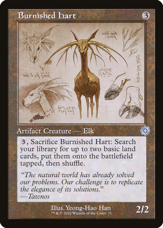 Burnished Hart (#071) (Retro Frame) - (Foil): The Brothers' War Retro Artifacts