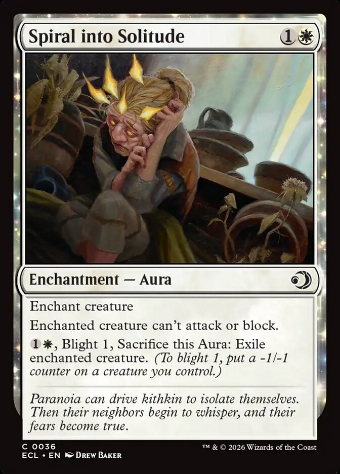 Spiral into Solitude - (Foil): Lorwyn Eclipsed