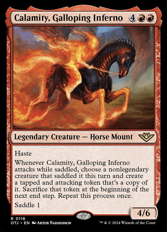 Calamity, Galloping Inferno - (Foil): Outlaws of Thunder Junction