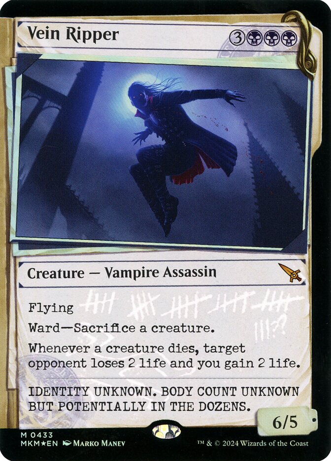 Vein Ripper (Showcase) (Invisible Ink Foil) - (Foil): Murders at Karlov Manor