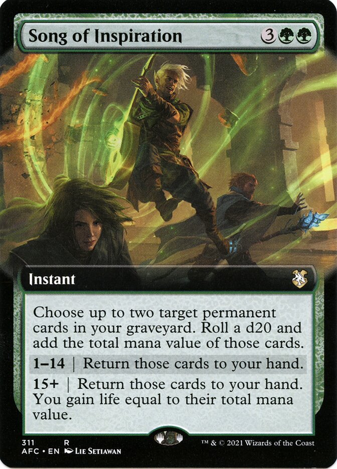 Song of Inspiration (Extended Art): Forgotten Realms Commander