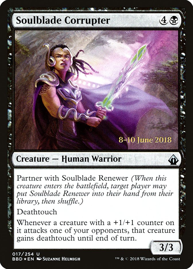 Soulblade Corrupter - (Foil): Battlebond Promos