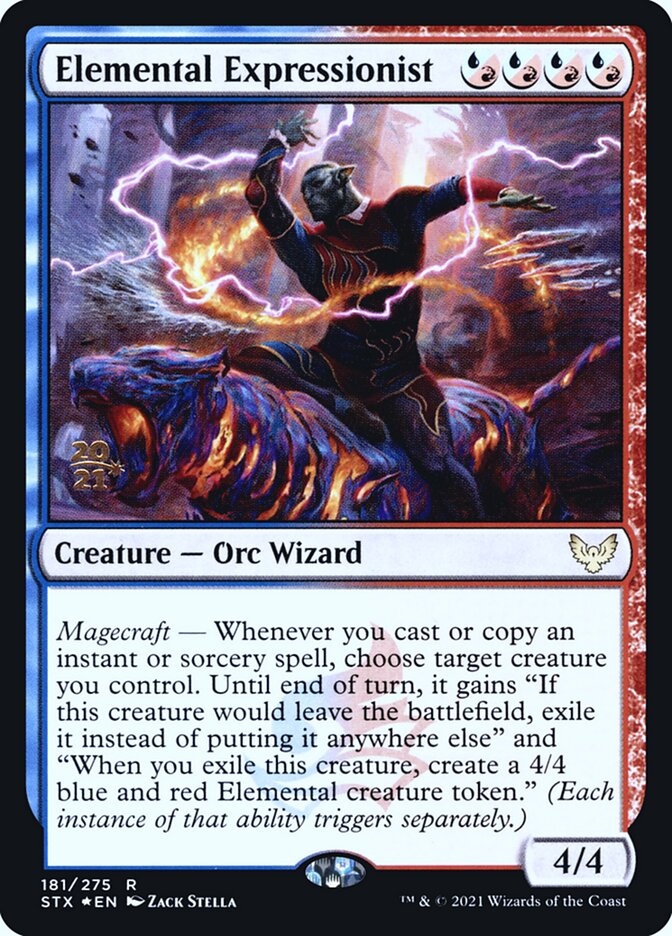 Elemental Expressionist (Prerelease) (Strixhaven: School of Mages) - (Foil): Strixhaven: School of Mages Promos