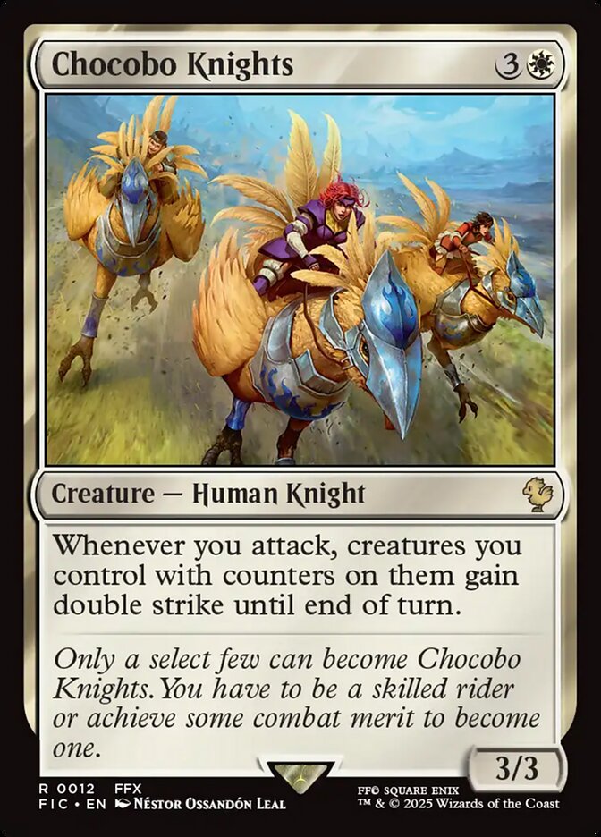Chocobo Knights (Surge Foil) - (Foil): Final Fantasy Commander