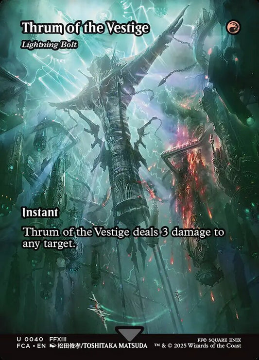 Lightning Bolt (Thrum of the Vestige) (Borderless): Final Fantasy: Through the Ages