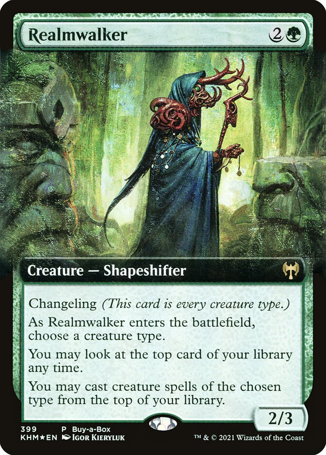 Realmwalker (Buy-a-Box) (Extended Art) - (Foil): Kaldheim