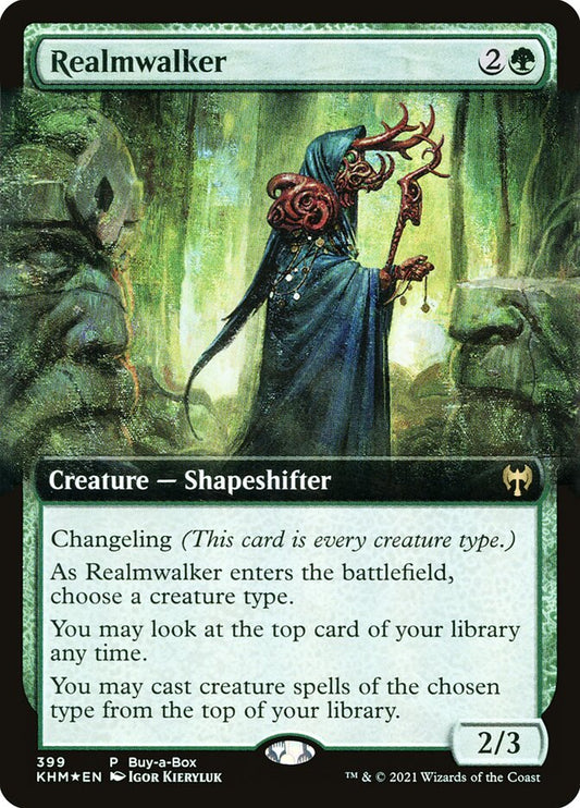 Realmwalker (Buy-a-Box) (Extended Art) - (Foil): Kaldheim