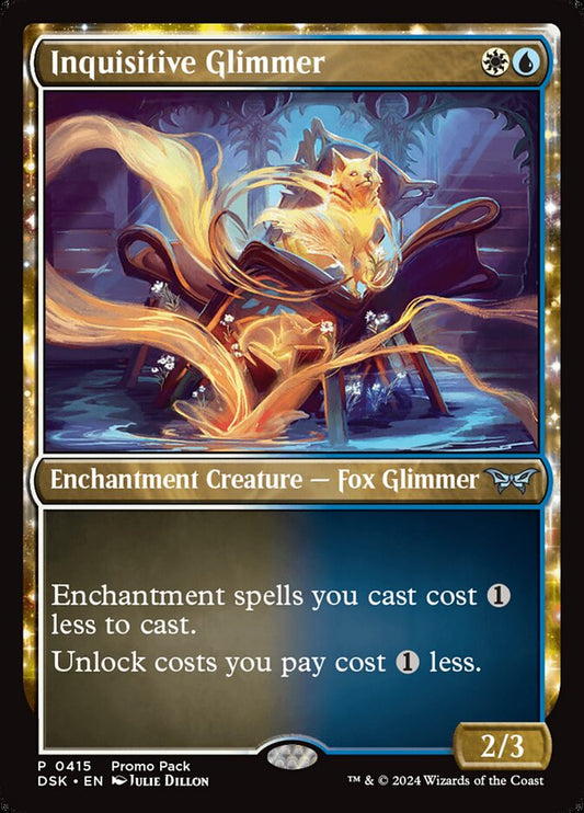 Inquisitive Glimmer - (Foil): Duskmourn: House of Horror