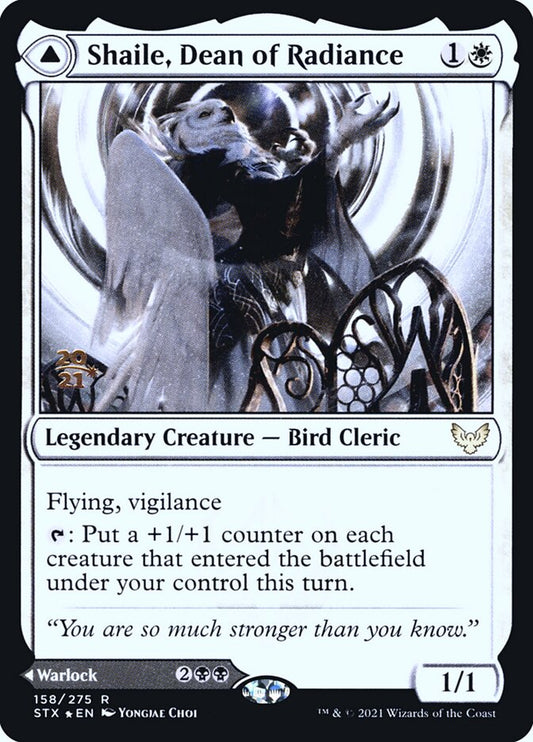 Shaile, Dean of Radiance // Embrose, Dean of Shadow (Prerelease) (Strixhaven: School of Mages) - (Foil): Strixhaven: School of Mages Promos