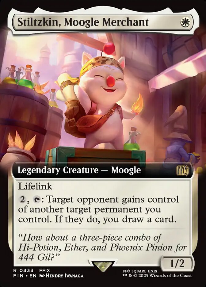 Stiltzkin, Moogle Merchant (#433) (Extended Art) - (Foil): Final Fantasy