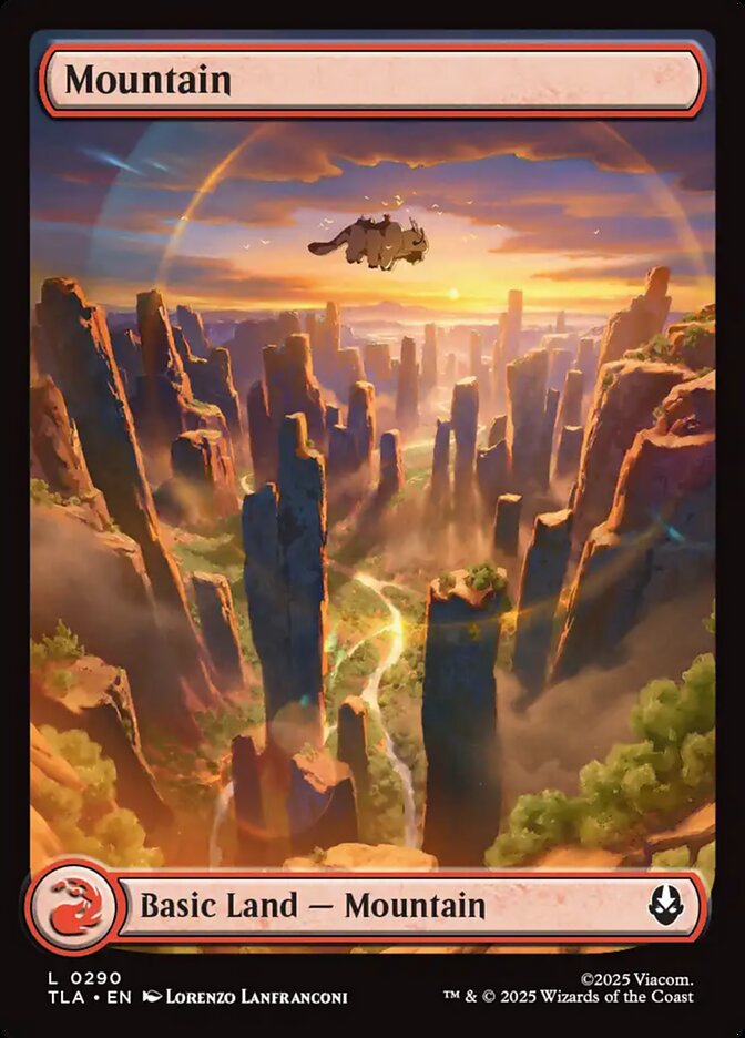 Mountain (#290) (Full Art): Avatar: The Last Airbender