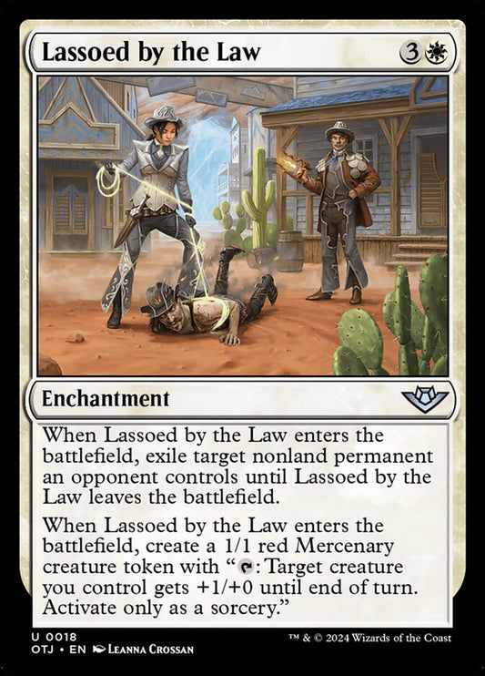 Lassoed by the Law - (Foil): Outlaws of Thunder Junction