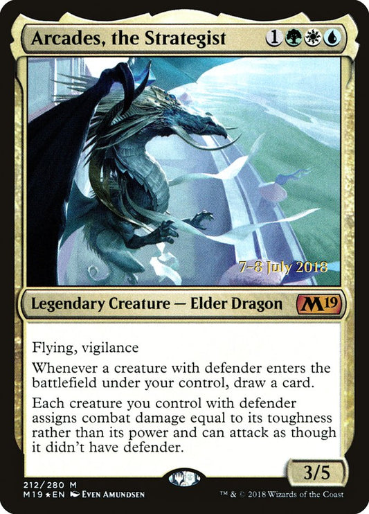 Arcades, the Strategist (Prerelease) (Core Set 2019) - (Foil): Core Set 2019 Promos