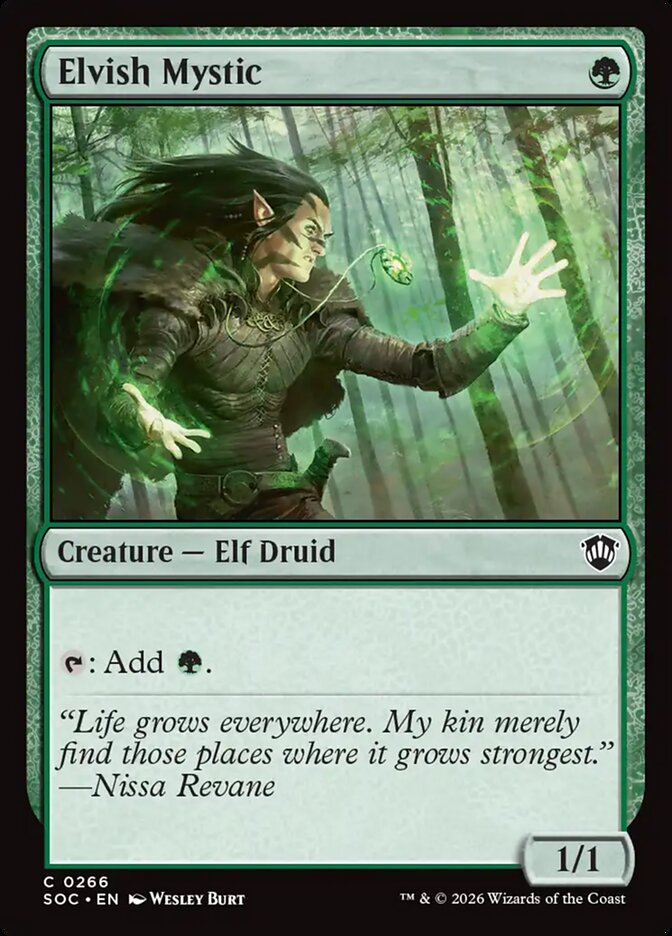 Elvish Mystic: Secrets of Strixhaven Commander