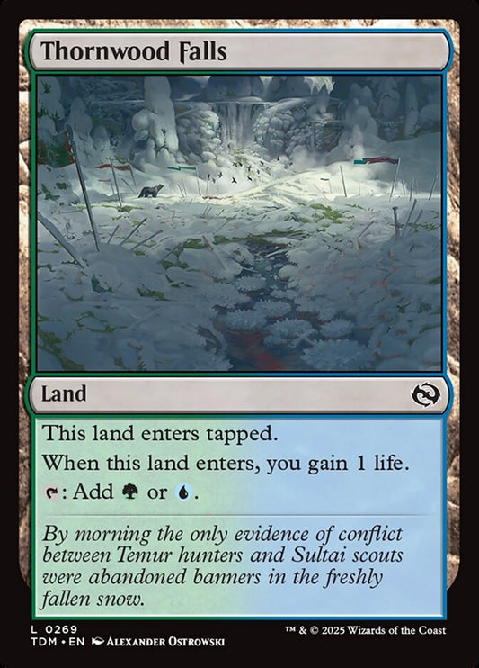 Thornwood Falls - (Foil): Tarkir: Dragonstorm