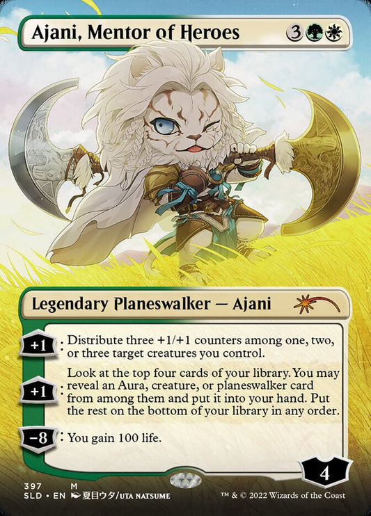 Ajani, Mentor of Heroes (Secret Lair) (Borderless)