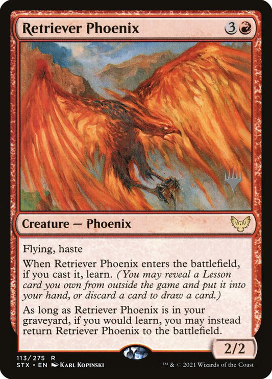 Retriever Phoenix (Promo Pack) (Strixhaven: School of Mages) - (Foil): Strixhaven: School of Mages Promos