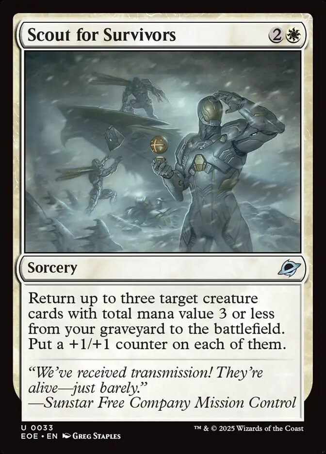Scout for Survivors: Edge of Eternities
