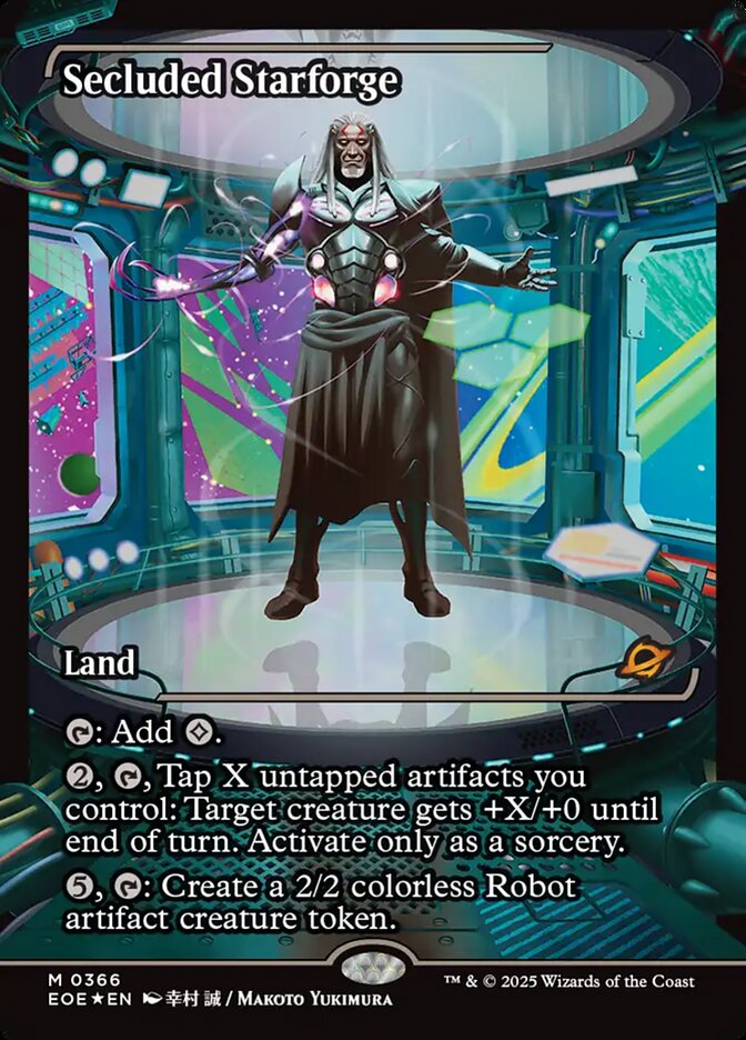 Secluded Starforge (#366) (Showcase) - (Foil): Edge of Eternities