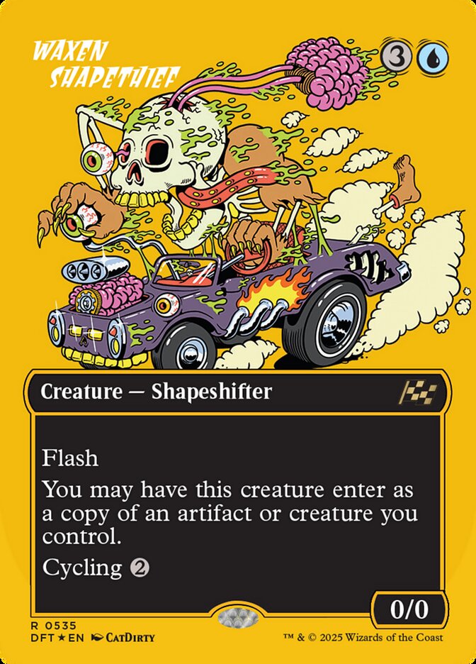 Waxen Shapethief (Borderless) (First Place Foil) - (Foil): Aetherdrift