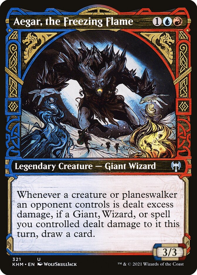 Aegar, the Freezing Flame (Showcase) - (Foil): Kaldheim