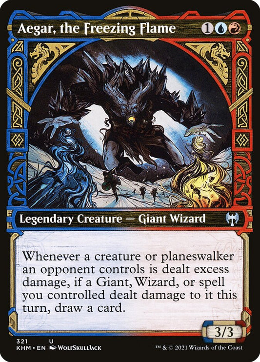 Aegar, the Freezing Flame (Showcase) - (Foil): Kaldheim