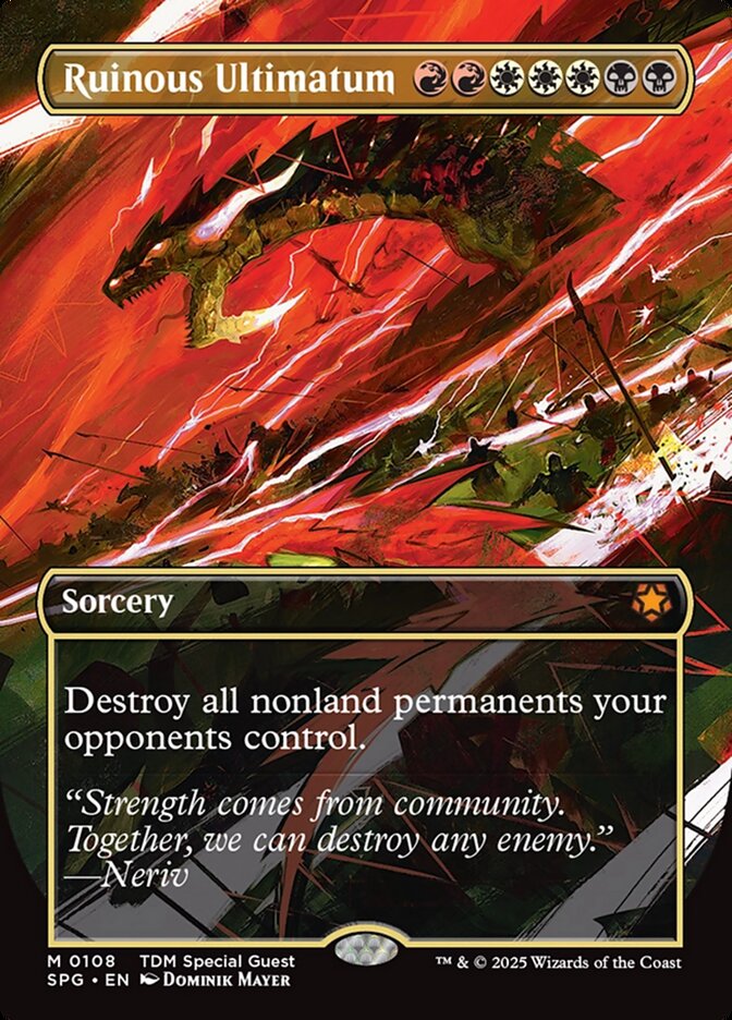 Ruinous Ultimatum (Borderless) - (Foil): Special Guests