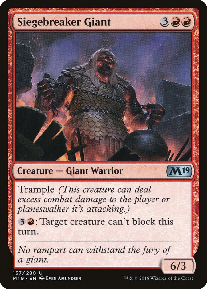 Siegebreaker Giant - (Foil): Core Set 2019