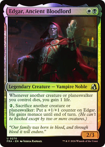 Edgar, Ancient Bloodlord - (Foil): Reality Fracture