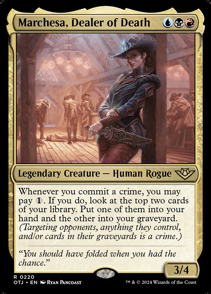 Marchesa, Dealer of Death - (Foil): Outlaws of Thunder Junction