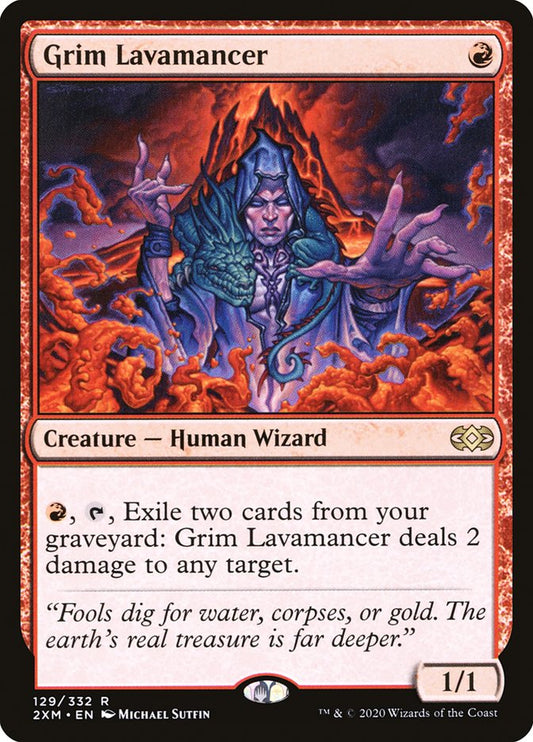 Grim Lavamancer - (Foil): Double Masters