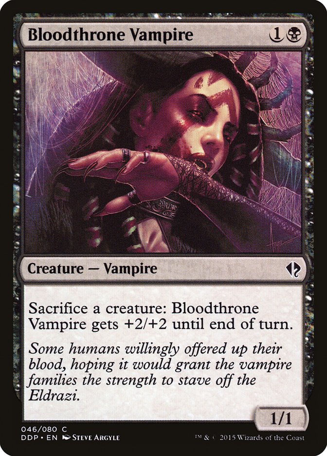 Bloodthrone Vampire: Duel Decks: Zendikar vs. Eldrazi